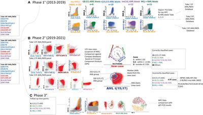 Database-Guided Analysis for Immunophenotypic Diagnosis and Follow-Up of Acute Myeloid Leukemia With Recurrent Genetic Abnormalities